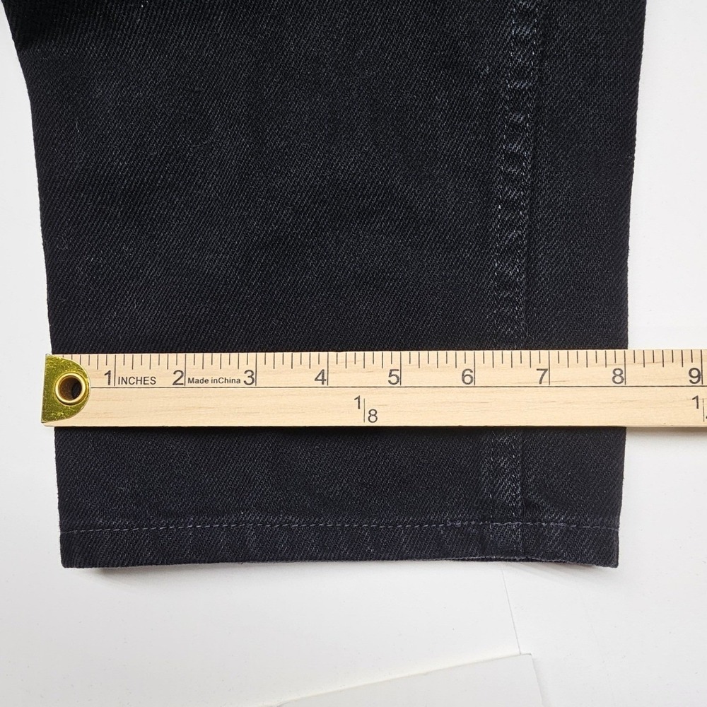 LL Bean Mens Classic Fit Black Denim Jeans 37x29 Straight Leg 100% Cotton 220626 - Picture 6 of 12